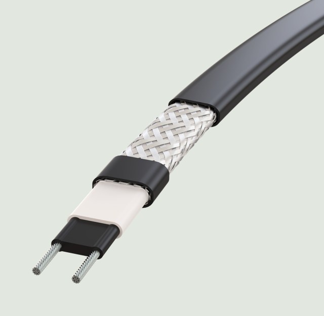 Manufacturer illustration of Raychem BTV self-regulating heat-trace cable